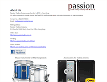 Tablet Screenshot of passiontrading.com.hk